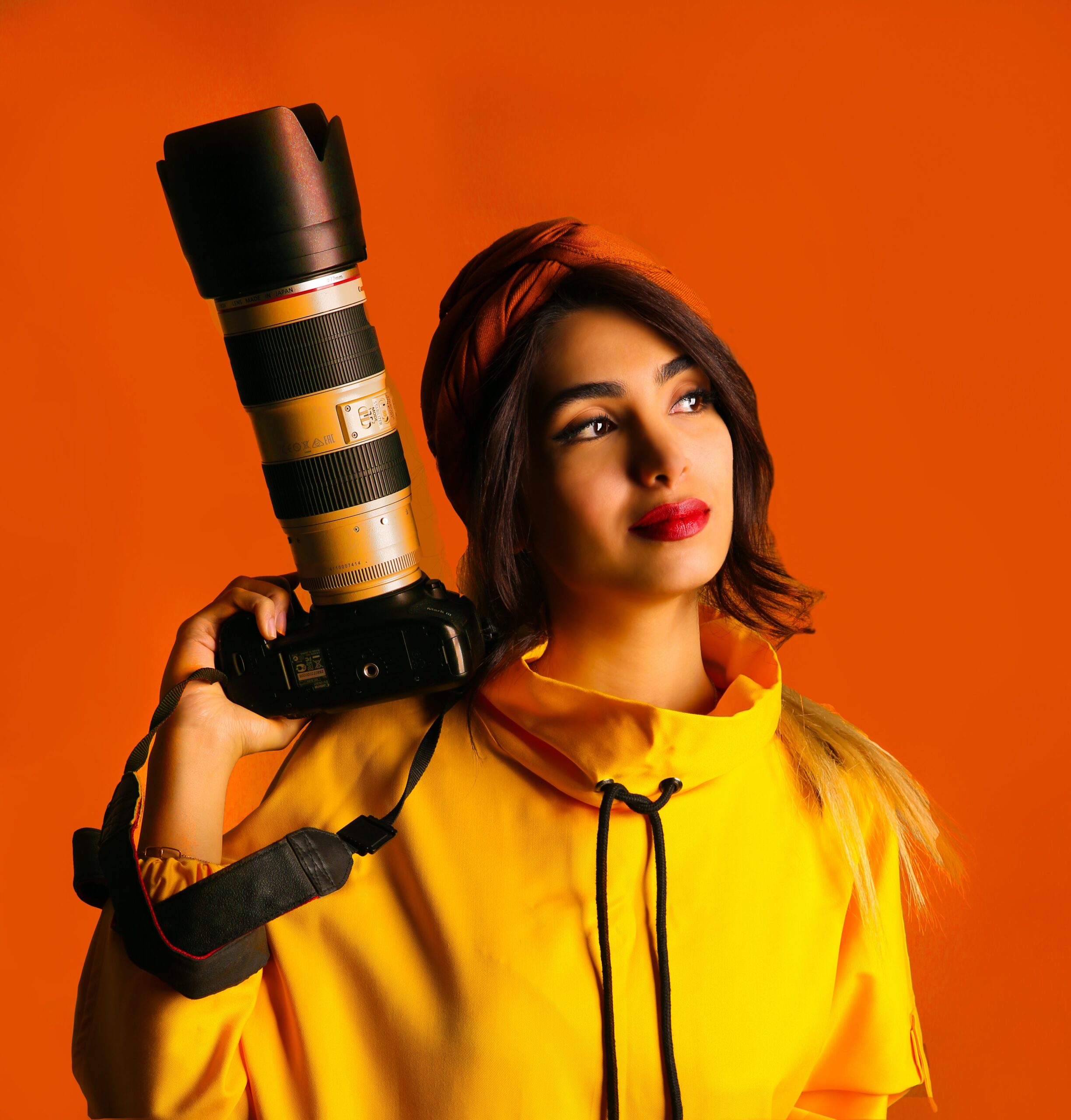 Woman Getting Ready to do a Photoshoot