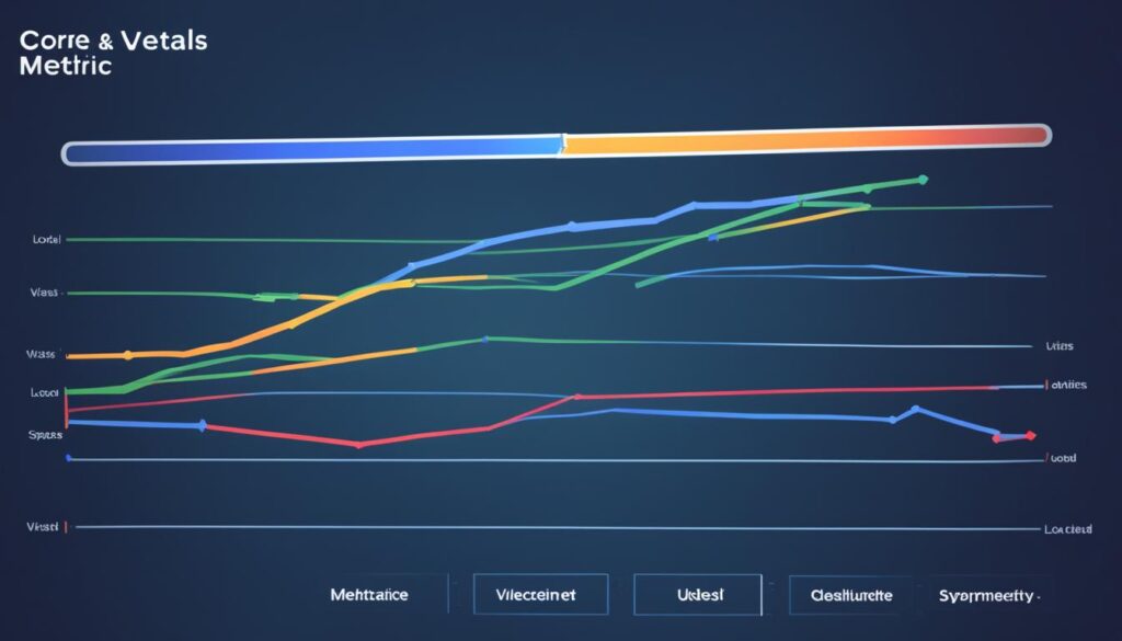 An example of Core Web Vitals metrics analytics