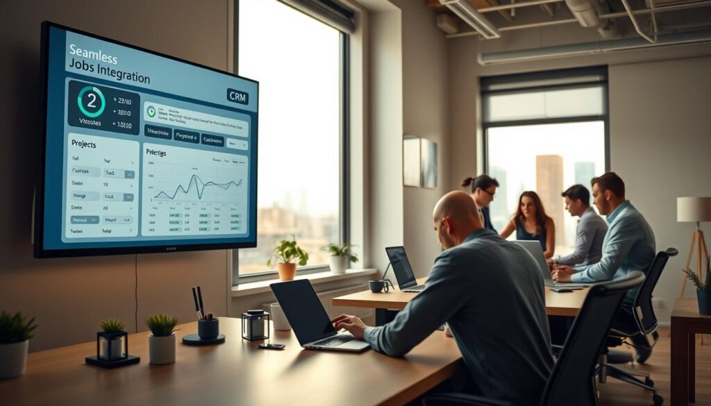 CRM Integration with Automated Job Scheduling