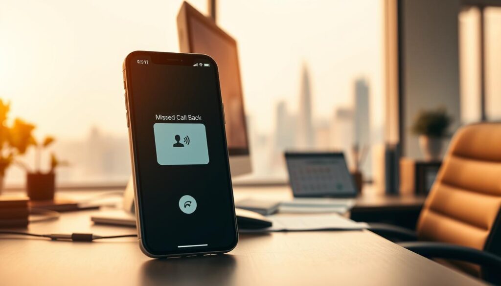 Missed Call Text Back Communication Technology