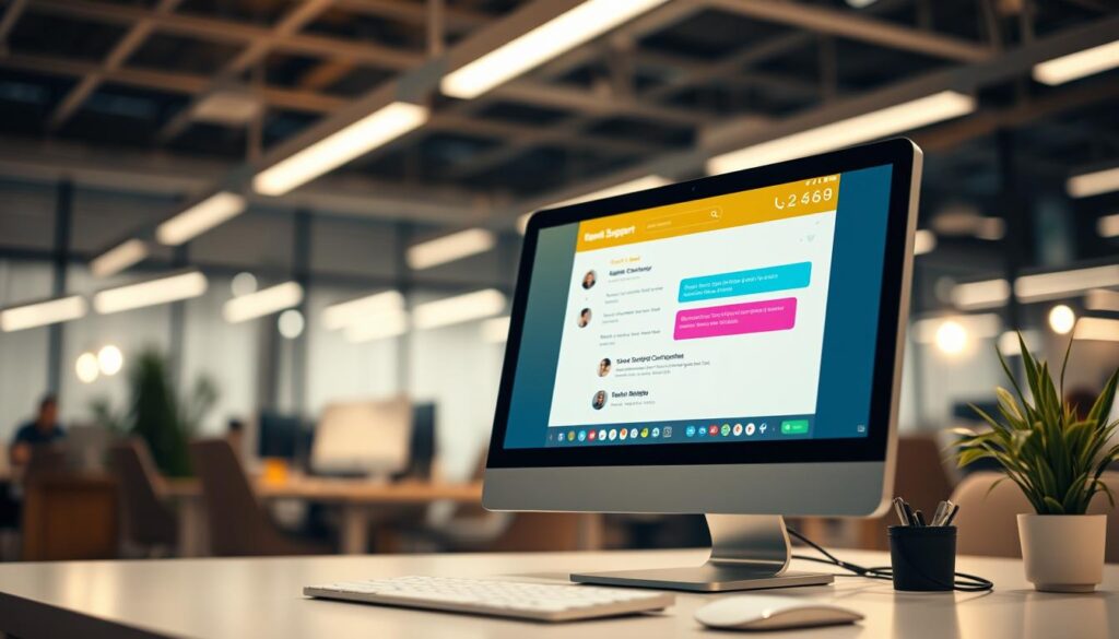 Customer Support Chat Widget Interface