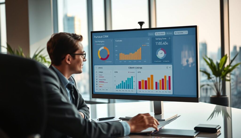 Real Estate CRM Software Dashboard